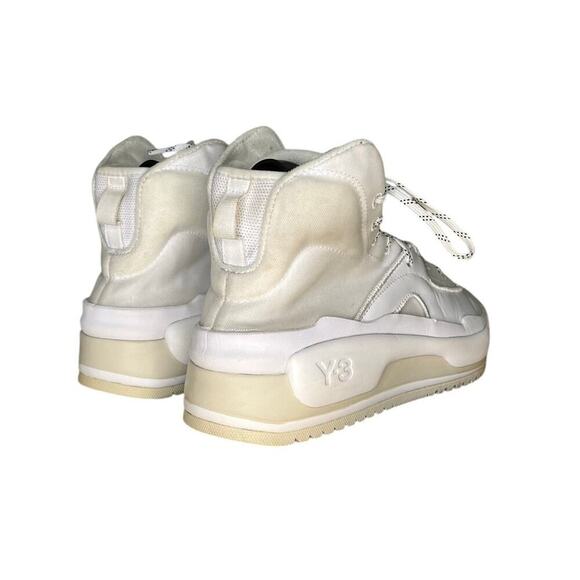 Authentic Adidas Womens Y-3 Hokori EF2635 White Lace-Up Sneaker Shoes Size 6.5 - Picture 4 of 6